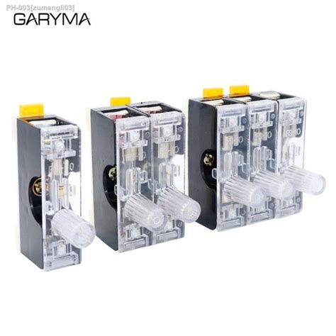 ↂ 6X30mm Glass Fuse Holder FS 101 Din Rail Mount Single Pole 6x30 Fuse