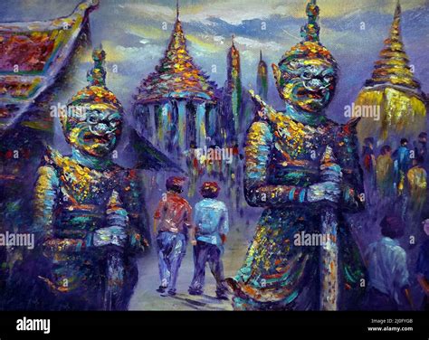 Art painting Oil color Literature Ramayana religion background From ...