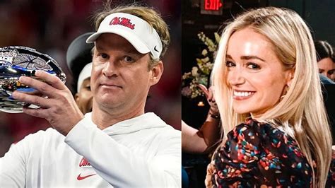 Lane Kiffin celebrates Peach Bowl win with GF Sally Rychlak as Ole Miss thrashes Penn State 38 ...