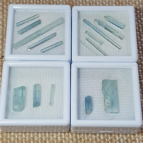 Magnificent Raw Aquamarine Crystals From Vietnam Rough Aquamarin