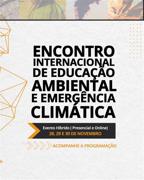 Encontro Internacional de Educação Ambiental está inscrições abertas