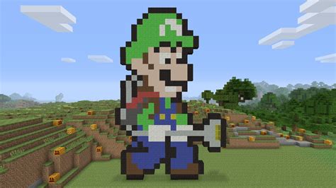 8 Bit Luigi Pixel Art