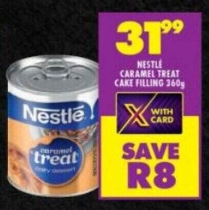 Nestle Caramel Treat Cake Filling G Offer At Shoprite