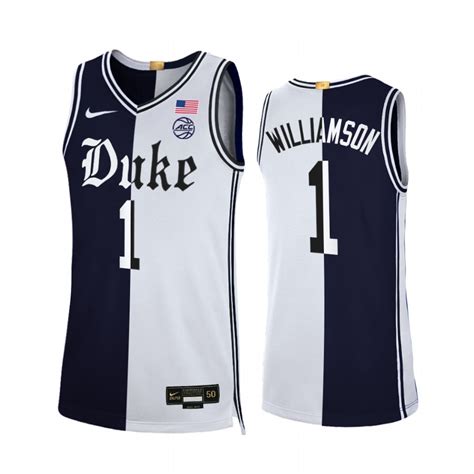 Zion Williamson Duke Blue Devils Black White Jersey Cameron Brotherhood