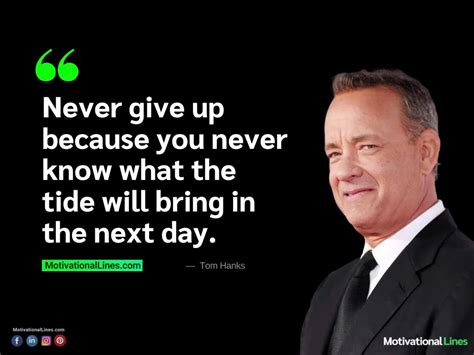 Tom Hanks Inspirational Quotes For All Seasons