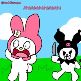 kuromi fight  melody  bad style  cuddlesnam  newgrounds