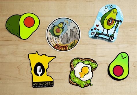 collection of avocado stickers : r/sticker