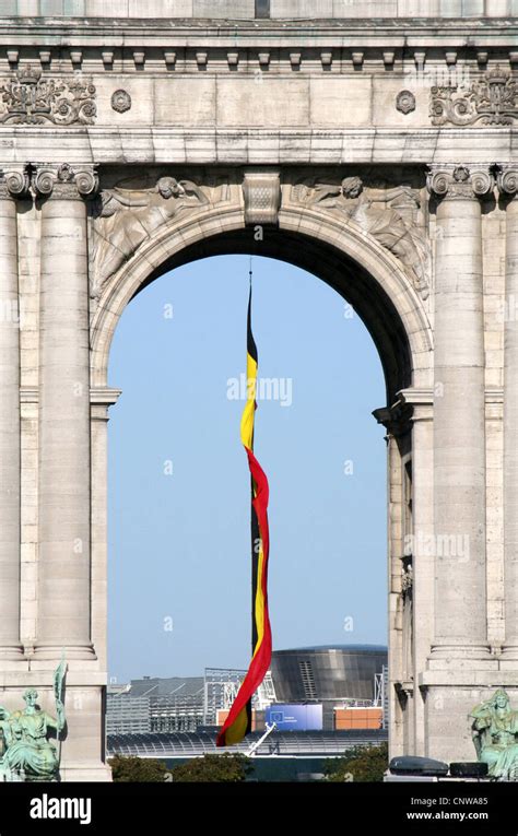 flag  cinquantinaire stock photo alamy