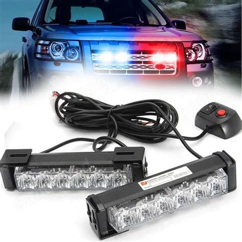 Wts Car Styling Lamp Truck Front Grille Led Strobe Flash Warning Light