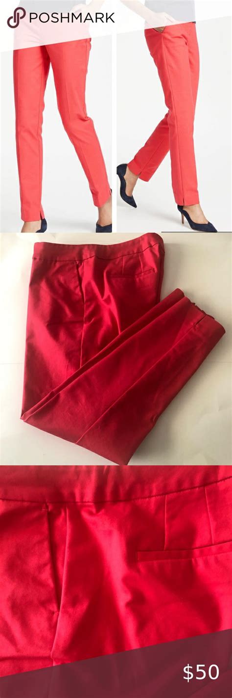 Boden Richmond Trousers Hibiscus Size P Bode Slim Cut Trousers