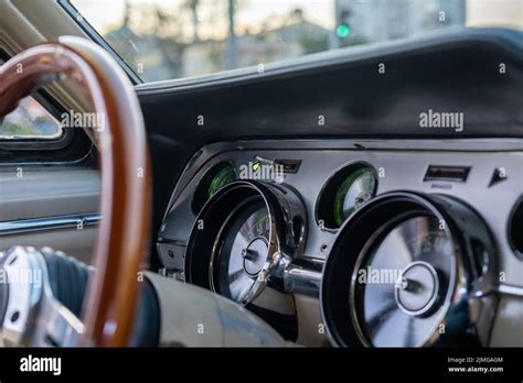 The interior of 1967 Mustang Shelby gt350 details Stock Photo - Alamy