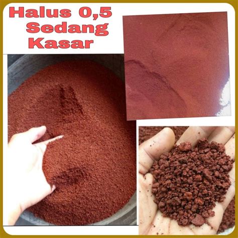 Jual Pasir Merah Malang Bromo 1 Kg Halus Kasar Chana Maru Shopee