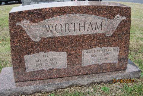 Madeline Franklin Wortham Find A Grave Memorial