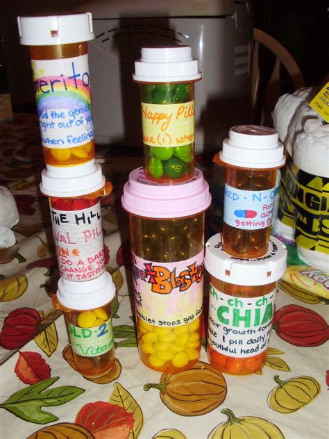 Over The Hill Pill Bottle Party Favors Birthday Gag Ts 80th