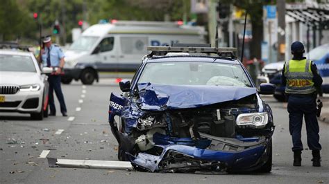 Maitland Road Islington Crash Crash Investigation Unit Examines Scene