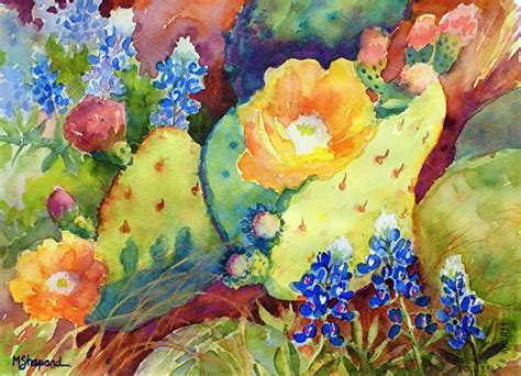 Spring Bounty Available As A Giclee Print On Watercolor Paper Cactus