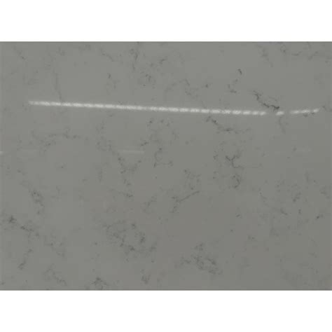 Polishing Surface Calacatta White Engineered Big Quartz Countertop Slab