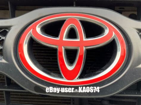 Toyota Tacoma Black Matte Emblem Overlay