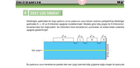 Üslü İfadeler Lgs Çıkmış Sorular 1fen 1matematik