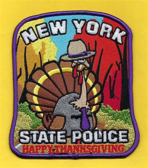 NEW YORK STATE Police Limited Edition Thanksgiving Patch LK - Etsy