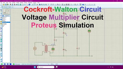 Cockroft Walton Circuit High Voltage Multiplier Proteus Simulation Cockroftwalton Proteus