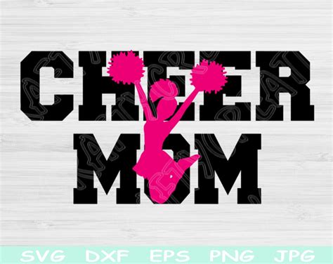 Cheer Mom Svg Cheer Svg Cheerleader Svg Dxf Png Instant Etsy