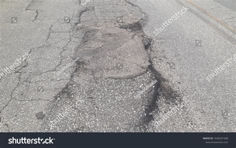 Asphalt Road Cracks Background Stock Photo 1640291938 | Shutterstock