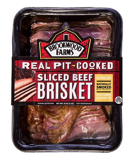 Brookwood Farms Smoked Sliced Beef Brisket Packaged Meal Oz