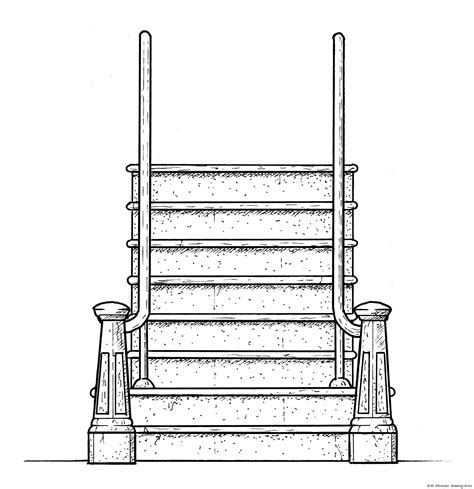 Drawing of house stairs – drawing-of.eu