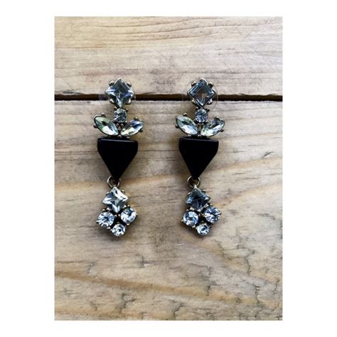 J Crew Jewelry Nwot Jcrew Black Tie Earrings Poshmark