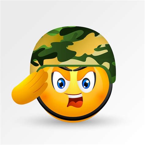 Soldier Greeting Emoji Vectors & Illustrations for Free Download