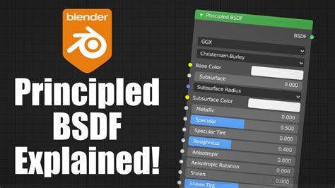 All Blender Principled BSDF Settings Explained YouTube