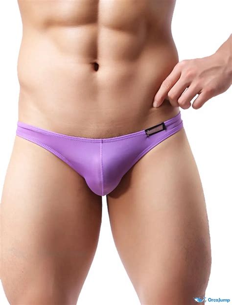 OrcaJump Mens Sexy Low Rise Underwear 1 PC Sexy Comfort Basic Solid