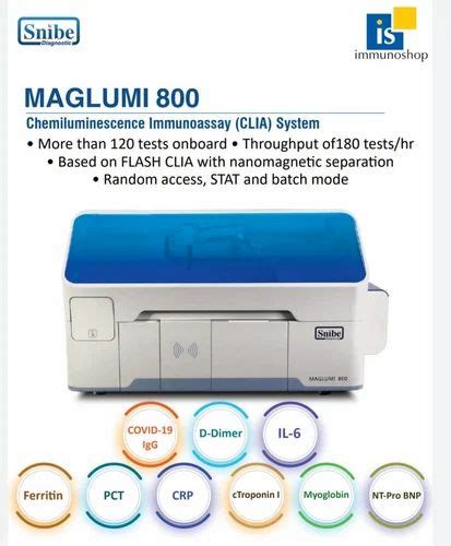 SNIBE Fully Automatic Maglumi 800 Chemiluminescence immunoassay System, For Hospital at Rs ...