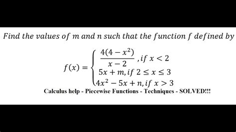 M And N Such That The Function F X X X If X X M If