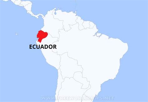 Mapa Físico De Ecuador Geografía De Ecuador