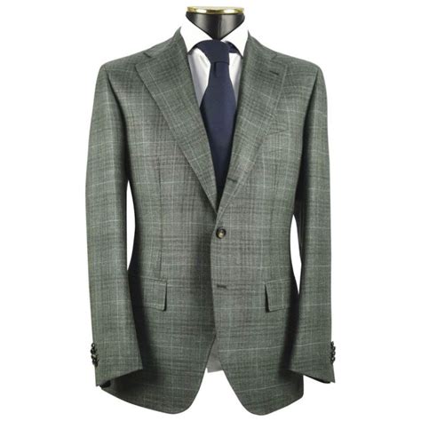 CESARE ATTOLINI Green Wool Silk Linen Blazer IsuiT