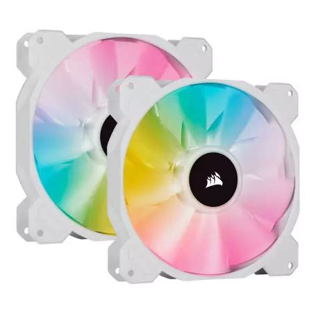 Ventilateur Corsair ICUE SP140 RGB ELITE Blanc Dual Pack 140 Mm