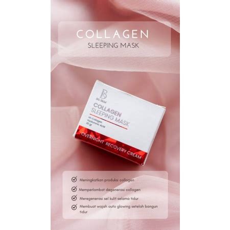 Jual Bg Skin Collagen Sleeping Mask Free Gift Shopee Indonesia