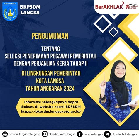 Pengumuman Seleksi Penerimaan Pppk Tahap Ii Kota Langsa Tahun 2024 ~ Seleksi Casn Cpns Pppk