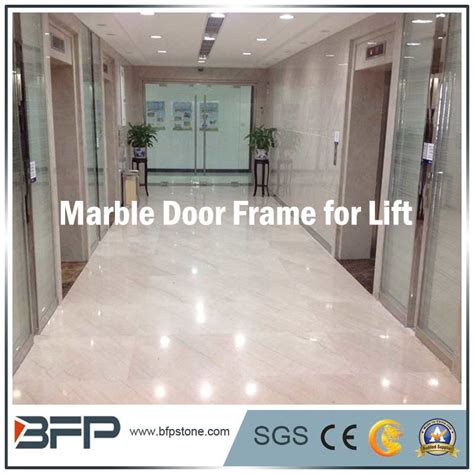 Beige Natural Marble For Interior Liftelevator Frame Marble And Lift