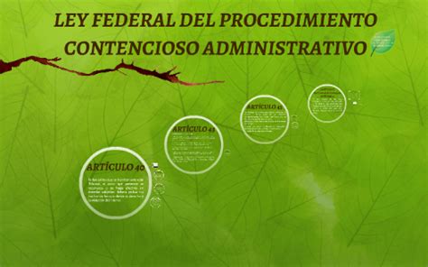 LEY FEDERAL DEL PROCEDIMIENTO CONTENCIOSO ADMINISTRATIVO By Viridiana