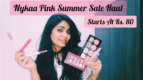 Nykaa Pink Summer Sale 2023 Nykaa Pink Summer Sale Haul Starts Rs 80