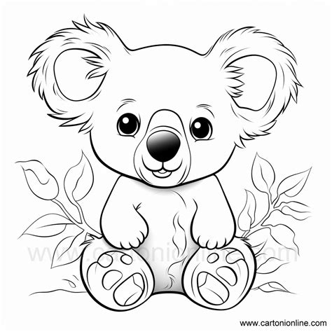 Dibujo 23 De Koala Para Colorear