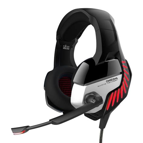 Headset Gamer Profissional Onikuma K Pro Preto Vermelho The Kase