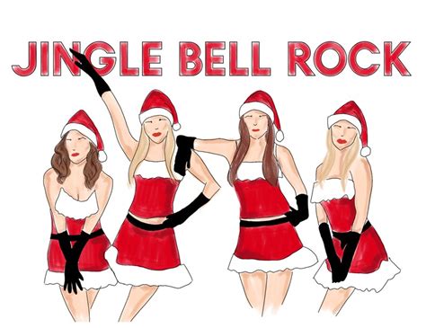 DIGITAL DOWNLOAD Mean Girls Jingle Bell Rock Illustration | Etsy