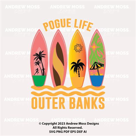 Outer Banks Pogue Life Svg T Shirt Design Outer Banks Print On Demand