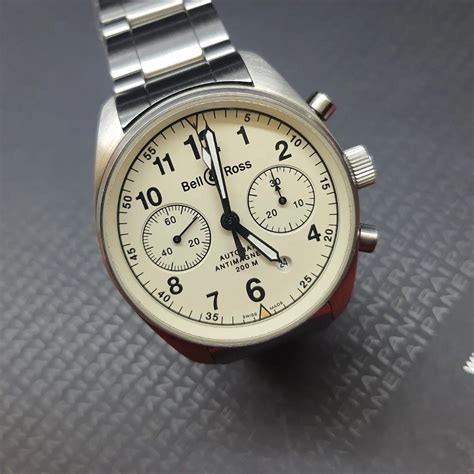 Bell Ross Vintage 126 Chronograph Fesyen Pria Jam Tangan Di Carousell