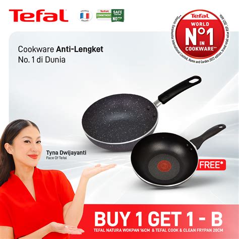 Tefal Natura Wokpan Cm Wajan Anti Lengket Lazada Indonesia