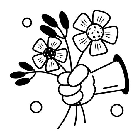 Trendy Giving Flowers Vector Art At Vecteezy